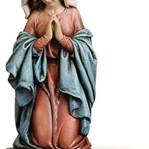 Joseph's Studio by Roman - Praying Madonna Figure, 6.75" H, Inspirational Religious Gift, Durable Resin and Stone Mix, R