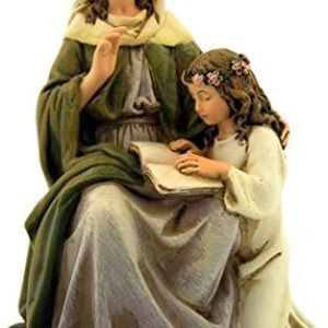 Joseph Studio Saint Anne with Mary Figurine | Renaissance Style | Perfect for Home Decoration | Hand-painted Detail | 8-