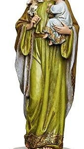 Joseph's Studio St. Joseph and Child Jesus Figure, 10.25" H, Religious Home Decor for Spiritual Gifts, Perfect for Devou