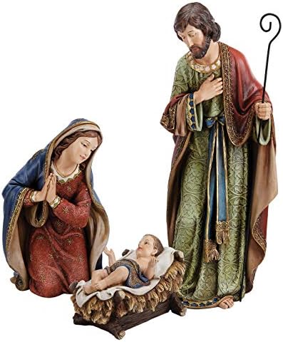 Joseph's Studio by Roman - 3-Piece Holy Family Set - 22" Religious Christmas Decor for Families - Perfect for Home and C